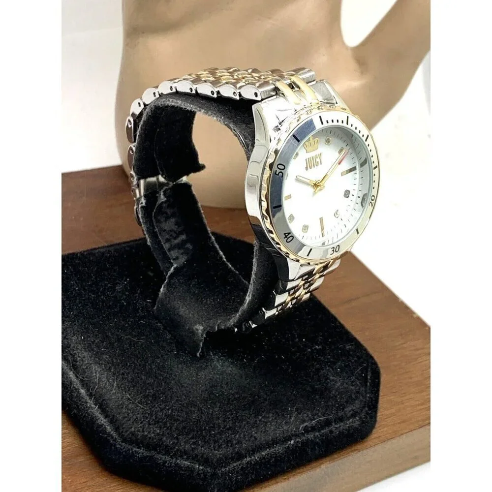 Juicy By Juicy Couture Women's Watch JC/5021 Quartz White Dial Two Tone Steel